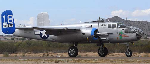 North American B-25J Mitchell Maid in the Shade N125AZ, Copperstate Fly-in, October 23, 2010
